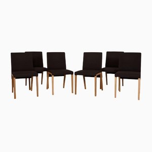 Graue STU-675 Stühle mit Stoffbezug von Rolf Benz, 4er Set