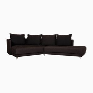 Fabric Onda Corner Sofa in Anthracite from Rolf Benz