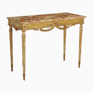 Neoclassical Style Gold Console
