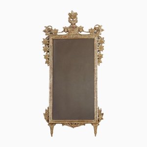 Specchio in stile neoclassico in argento intagliato