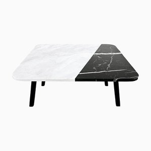 White & Black Form D Coffee Table by Uncommon