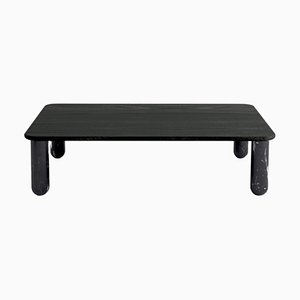 Medium Black Wood and Black Marble Sunday Coffee Table by Jean-Baptiste Souletie