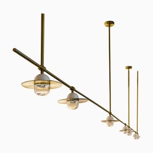 Brass Alba Chandelier by Contain