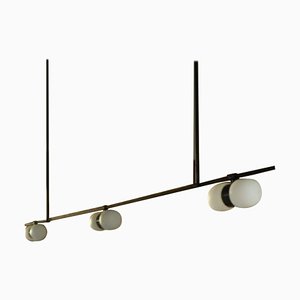 Brass Hilo Horizontal Nuvol Chandelier by Contain