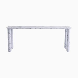 Large White Marble Sunday Dining Table by Jean-Baptiste Souletie