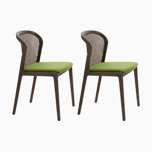 Acid Green Canaletto Vienna Chair by Colé Italia, Set of 2