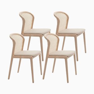 Beige Contour Beech Wood Vienna Chairs by Colé Italia, Set of 4