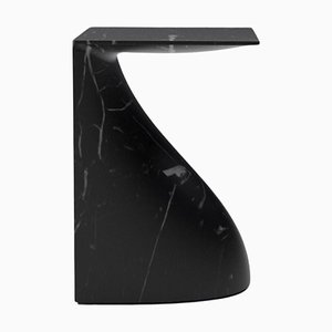 Black Ula Sculpture Pull Up Side Table by Veronica Mar