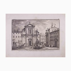 Giuseppe Vasi, Chiesa e Monastero delle Vergini, Acquaforte, fine XVIII secolo