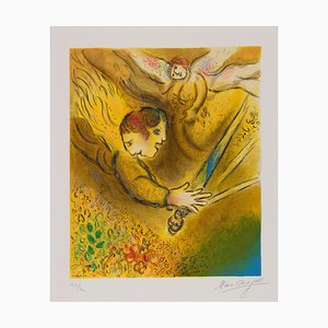 Marc Chagall, L'Ange du Jugement, 1974, Lithograph