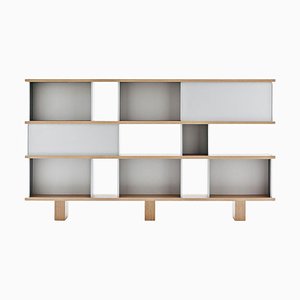 Nuage Regalsystem aus Holz & Aluminium von Charlotte Perriand für Cassina