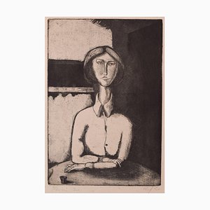 Nach Pablo Picasso, Porträt einer Dame, 1920er, Radierung