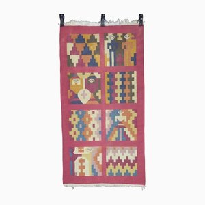 Antique Thracian Colorful Yastik Rug