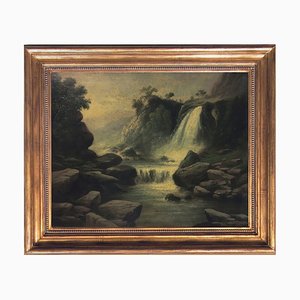 The Waterfall, American School, 2002, Oil on Canvas, Framed