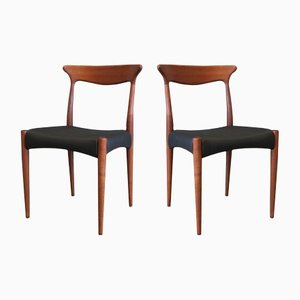 Teak and Leather Chair by Arne Hovmand Olsen for Mogens Kold