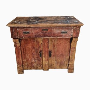 Antique Farmers Pine Sideboard