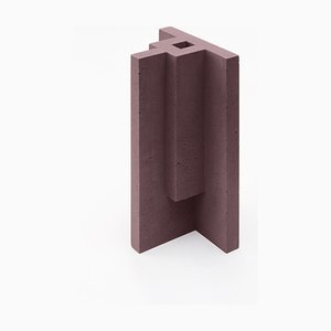 Marsala Brown Chandigarh I Vase by Paolo Giordano for I-and-I Collection