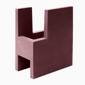 Marsala Brown Chandigarh IV Vase by Paolo Giordano for I-and-I Collection