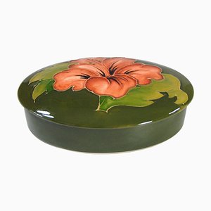 Ceramic Hand Painted Floral Trinket Box from Moorcroft