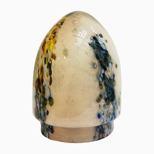 Lámpara en forma de huevo de vidrio de Ben Swildens para Domec Luminaires, años 70