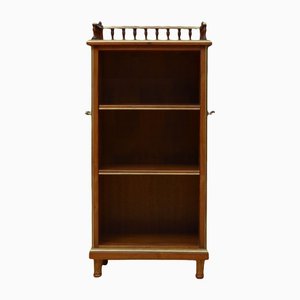 Early 20th Century Solid Walnut Open Bookcase