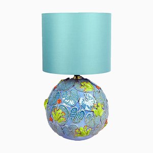 Lampe de Bureau Raganelle avec Abat-Jour Artisanal de Ceramiche Dolfi