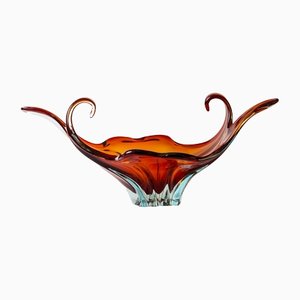 Murano Submerged Glass BowlfFrom Brothers Toso, 1960s