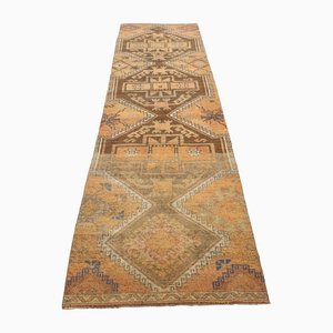 Tapis de Couloir Vintage à Motif Géométrique