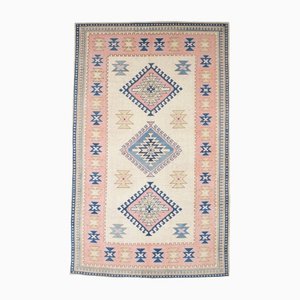 Vintage Geometric Blue Rug