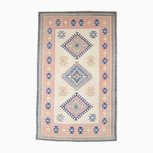 Vintage Geometric Blue Rug