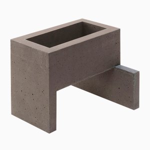 Natural Concrete Chandigarh III Vase by Paolo Giordano for I-and-I Collection