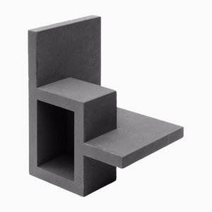 Dark Grey Chandigarh II Vase by Paolo Giordano for I-and-I Collection