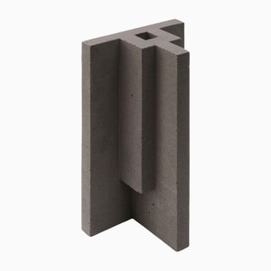 Natural Concrete Chandigarh I Vase by Paolo Giordano for I-and-I Collection