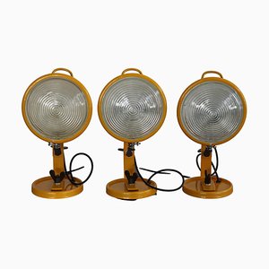 Yellow Jeep Wall Lights by Cesare Leonardi and Franca Stagi for Lumenform, Set of 3
