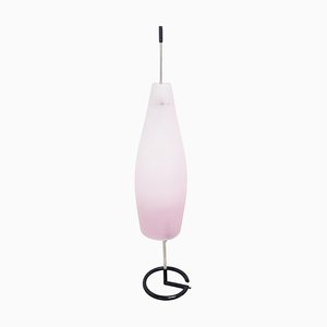 Italian Purple Glass Table Lamp, 1980s