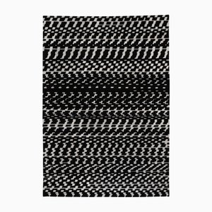 Large Black White Fuori Tempo Rug by Paolo Giordano for I-and-I Collection