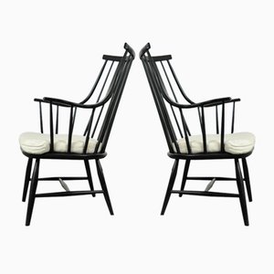 Vintage Grandessa Armchairs by Lena Larsson for Nesto, Sweden, 1960s, Set of 2
