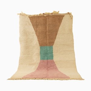 Langer Vintage Berber Boujad Teppich in Pastellfarben