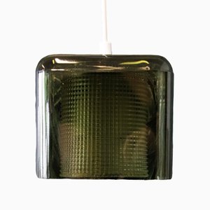 Ceiling Lamp in Green Glass by Carl Fagerlund for Orrefors