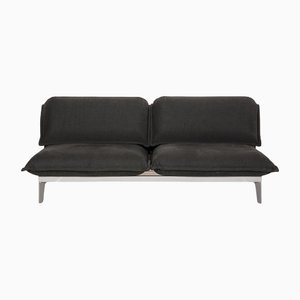 2-Seater Gray Nova Fabric Sofabed Rolf Benz