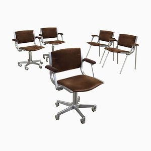 Vintage Office Chairs from Vague, 1960s, Set of 5