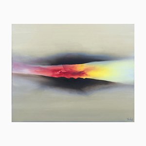 Jacques Trichet, Horizon and Sunset, 2022, óleo sobre lienzo