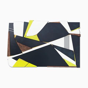 Scott Troxel, Navy Citron, 2022, Birch, Acrylic, Satin Lacquer & Metallic Bronze Enamel