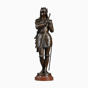 Eutrope Bouret, Jeanne D'arc mit Schwert, Bronze