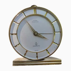 Cyma Amic Sonomatic Swiss Brass Mechanical Alarm Clock