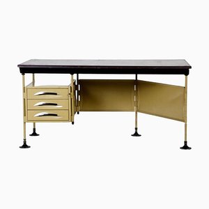 Arco Office Desk with Drawers in Metal by BBPR for Olivetti, 1962