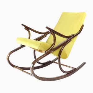 Mid-Century Czechoslovakian Rocking Armchair in Bentwood from Ton, 1960s