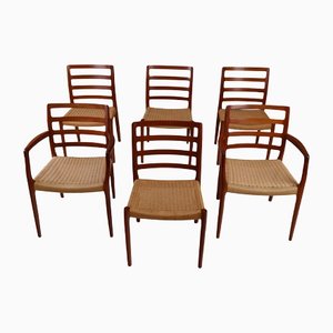 Dänisches Stuhl Set von Niels Otto Møller für JL Møllers, 6er Set