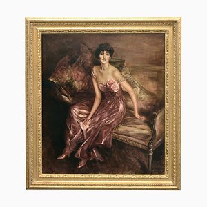 After G. Boldini, Portrait of a Woman, 2007, Oil on Canvas, Framed
