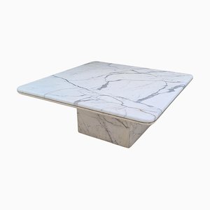 Mid-Century Modern Carara Coffee Table in Marble, 1970s